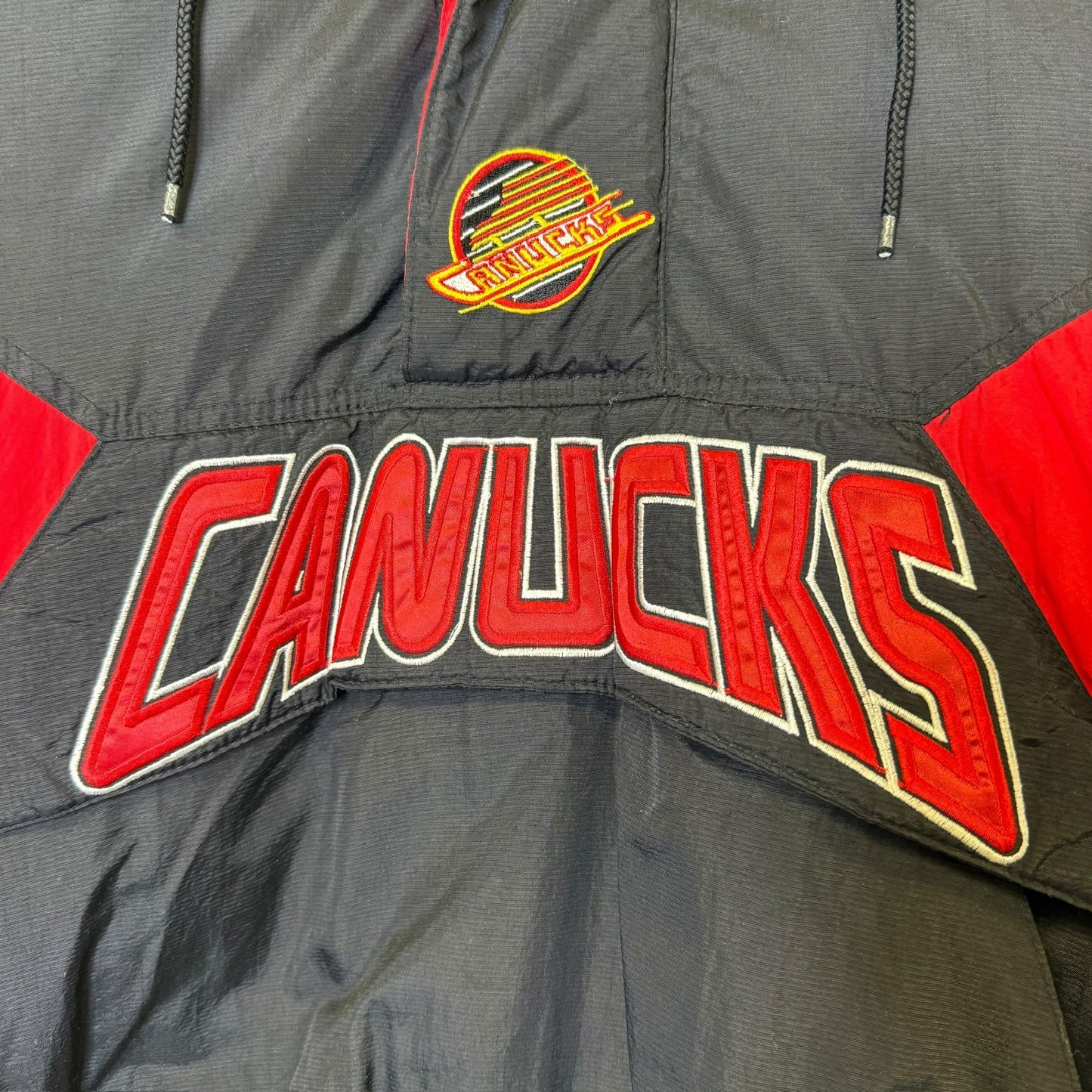 90s Vancouver Canucks Flying Skate Starter Jacket Sz XL