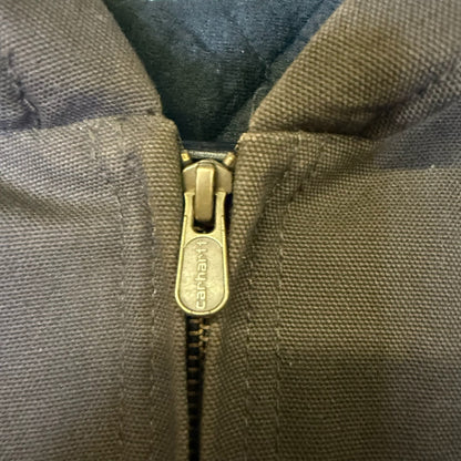 Carhartt Brown Hooded Jacket Sz Youth L (B1785)