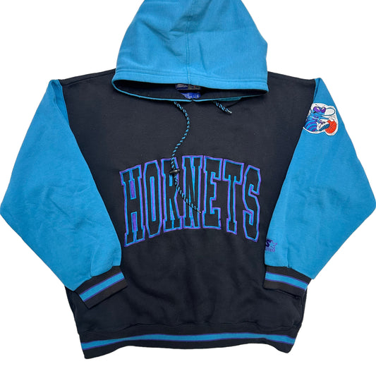 90s Charlotte Hornets Starter Hoodie Sz L (A2944)