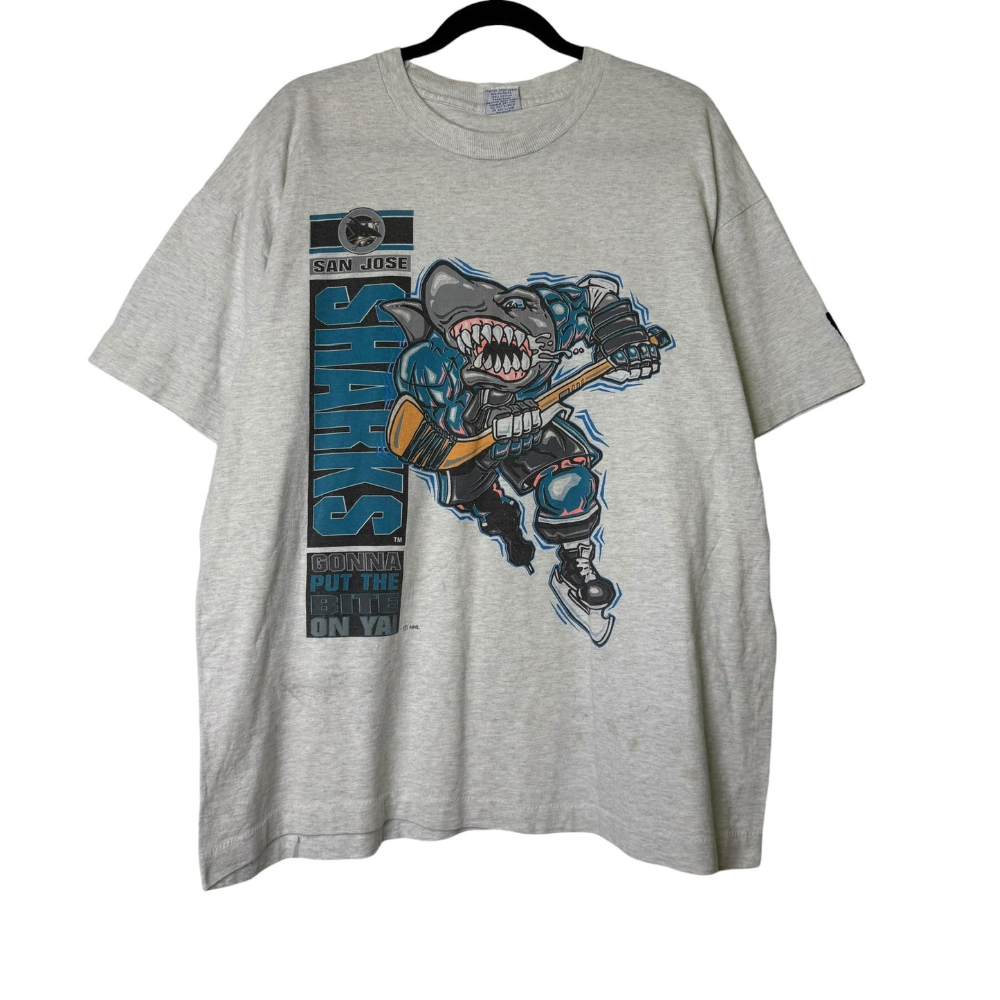 90's San Jose Sharks NHL Starter T-shirt Sz XL (B1684)
