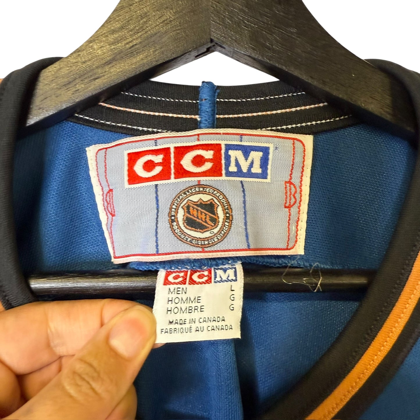 90s Washington Capitals Screaming Eagle NHL Jersey Sz L