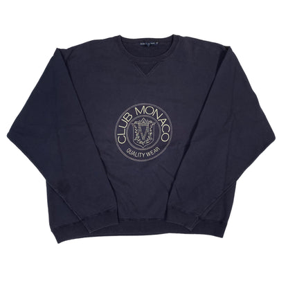 90’s Club Monaco Crewneck Navy Sz XL (A2392) -