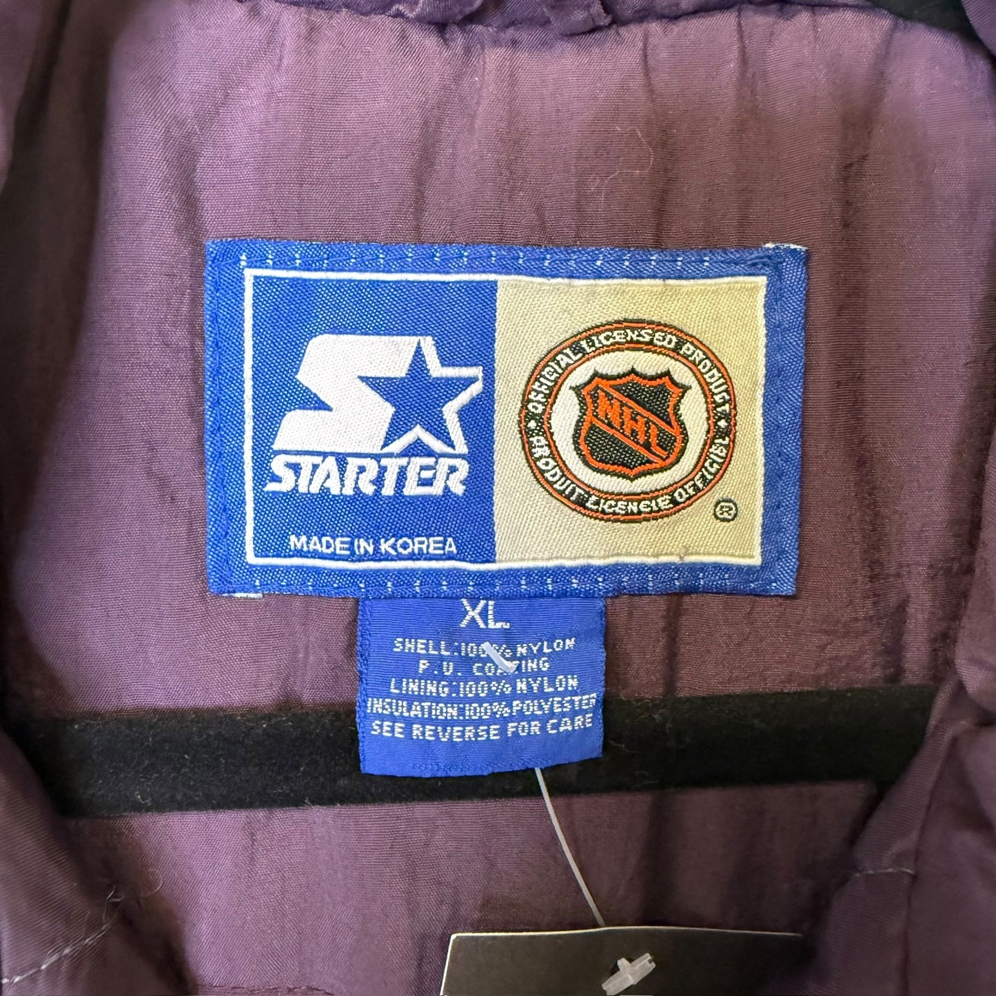 90s Mighty Ducks NHL Starter Jacket Sz XL