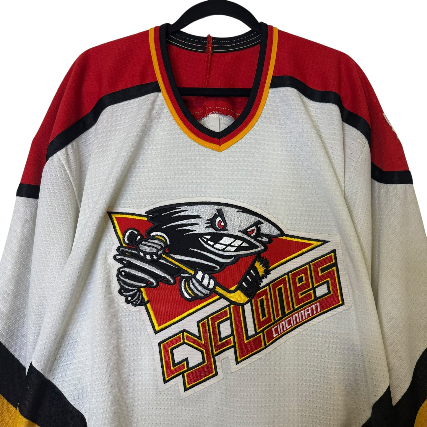 90s Cincinnati Cyclones IHL Bauer Hockey Jersey Sz L