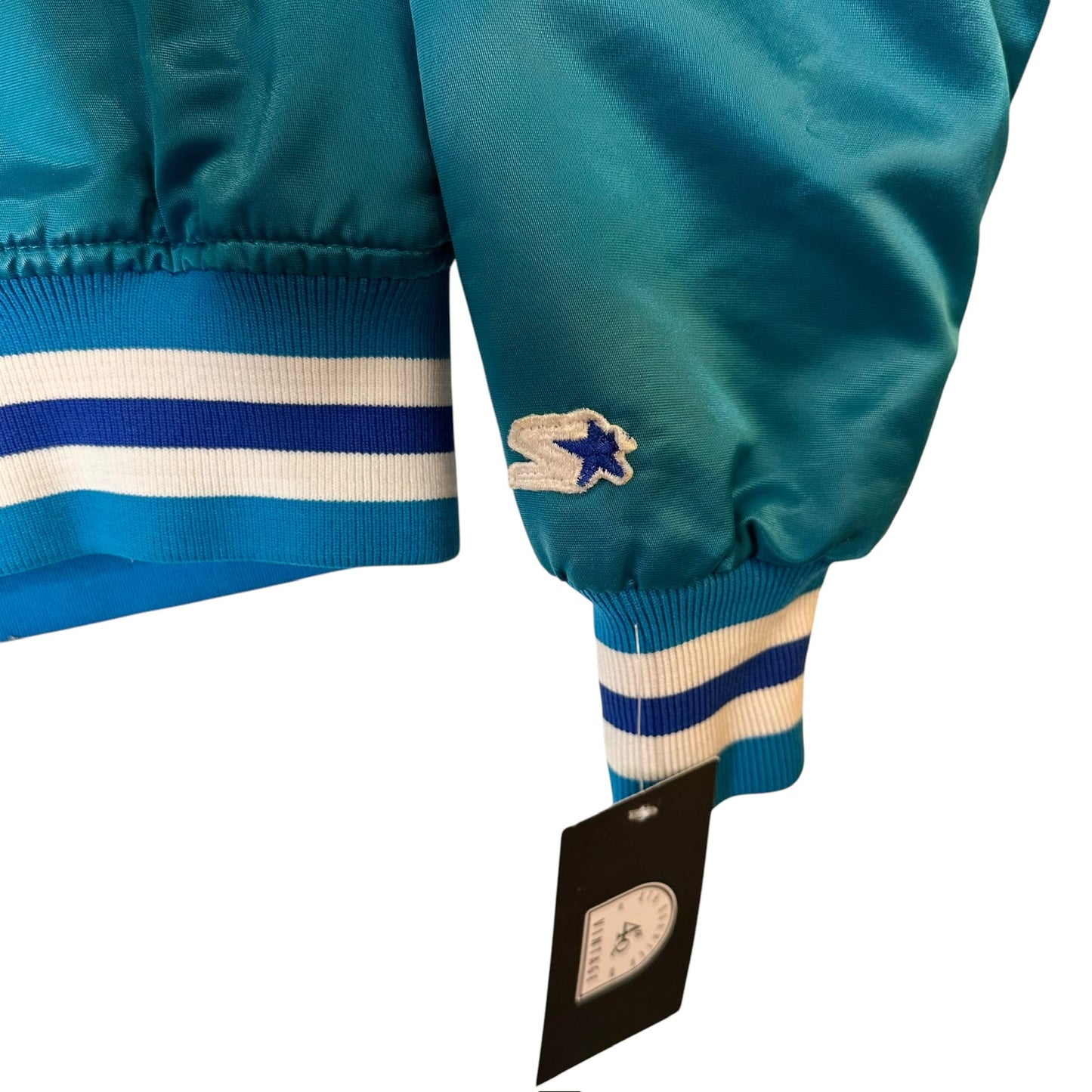 90's Charlotte Hornets NBA Starter Satin Jacket Sz M