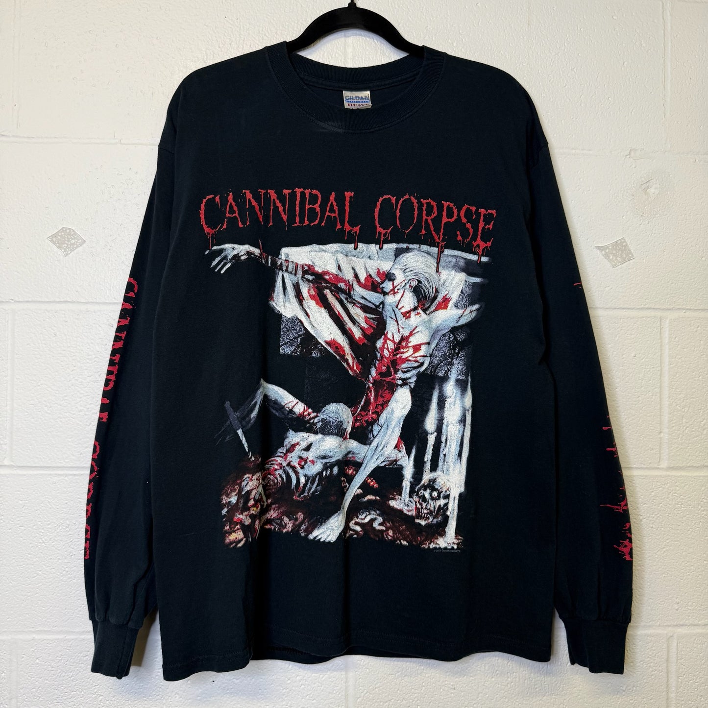 2002 Cannibal Corpse Band Long Sleeve T-shirt Sz L (A6360)