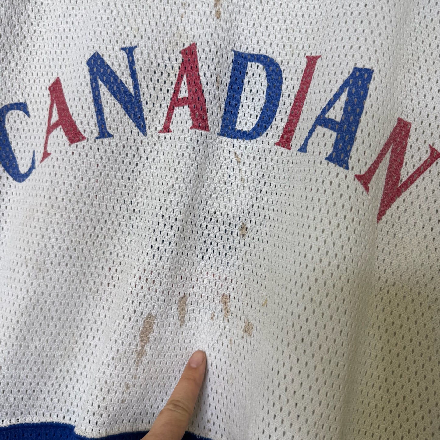 90s Canadian Beer Promo Jersey Sz M (B2305)