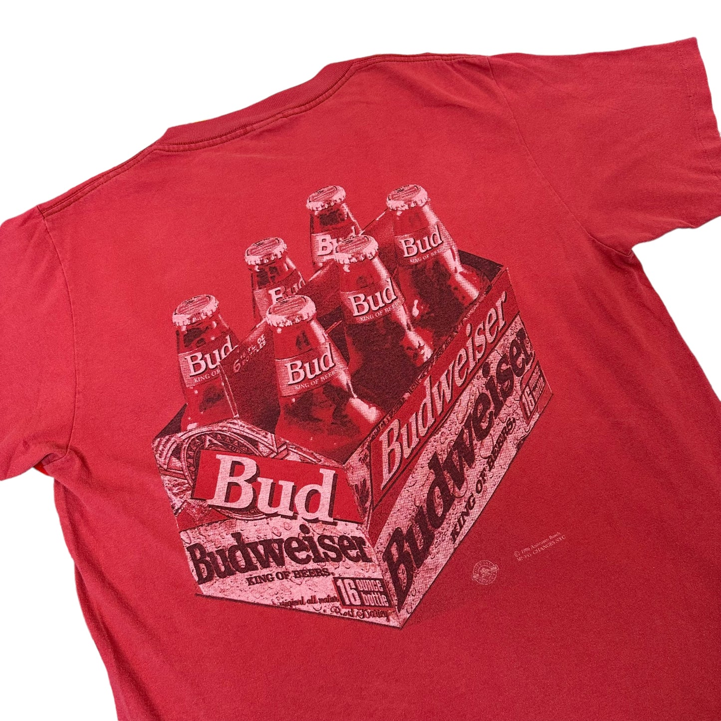 1996 Budweiser 6 Pack T-Shirt Sz XL (A4657)