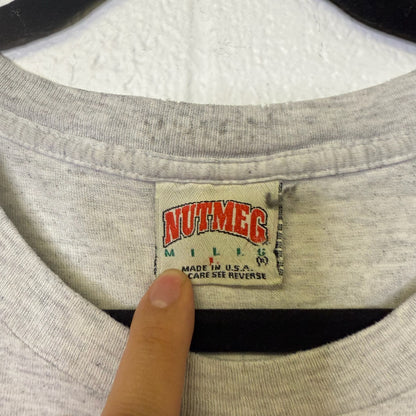 1994 FIFA World Cup Soccer Striker Nutmeg T-Shirt Sz L (B604)