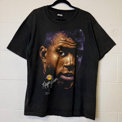 90s Magic Johnson LA Lakers Salem NBA T-Shirt Sz XL (A706)