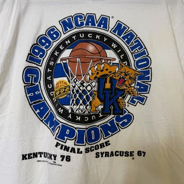 1996 Kentucky Wildcats NCAA T-Shirt Sz L (B2157)