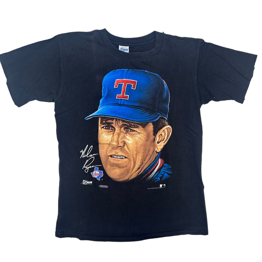 90’s Nolan Ryan Texas Rangers T-shirt Sz L (4254)