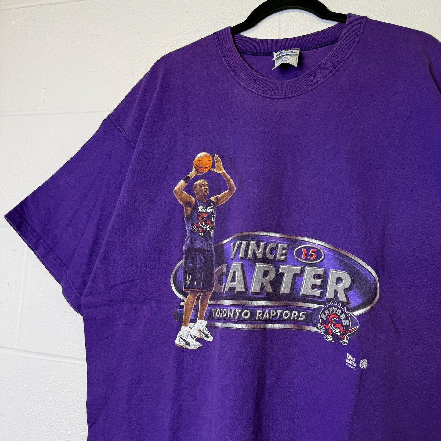 90s Vince Carter Toronto Raptors T-shirt Sz 2XL (B2585)