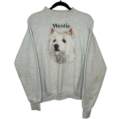 90's Westie Dog Crewneck Sz M (A7974)