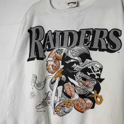 1988 Los Angeles Raiders Jack Davis NFL Crewneck Sz M