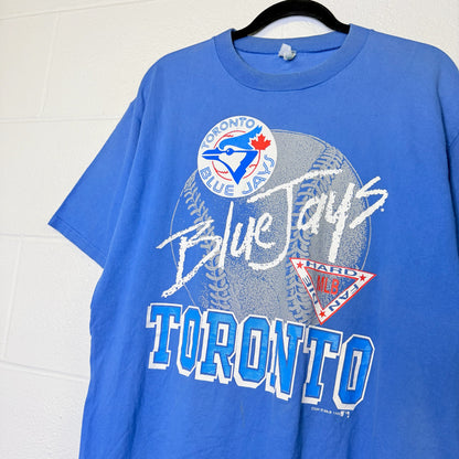 90s Toronto Blue Jays MLB T-shirt Sz L (B2475)