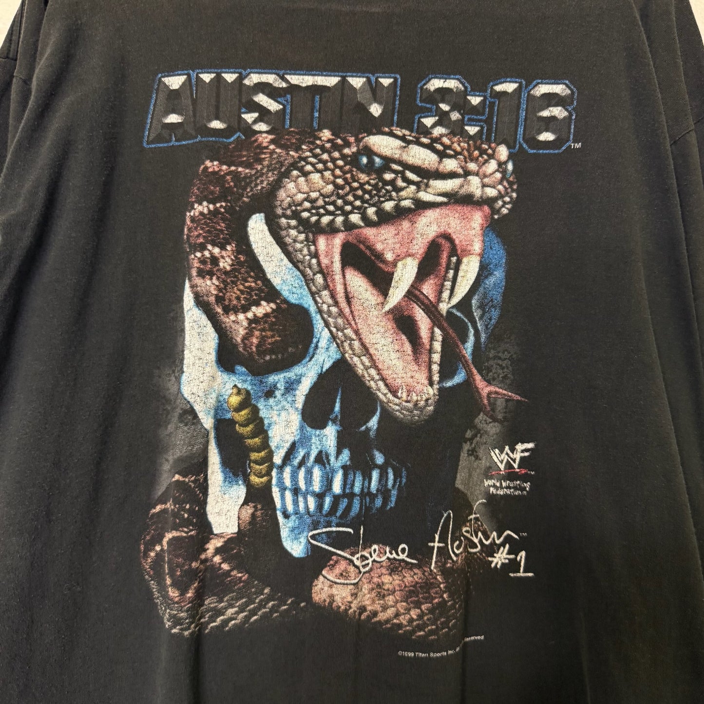 1999 Stone Cold Steve Austin Long Sleeve WWF Sz XL (A9918)