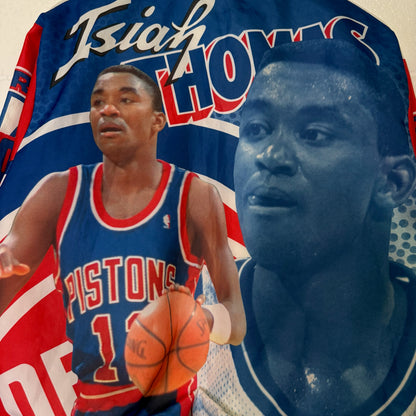 90's Isiah Thomas Detroit Pistons Chalk Line NBA Jacket Men’s Medium