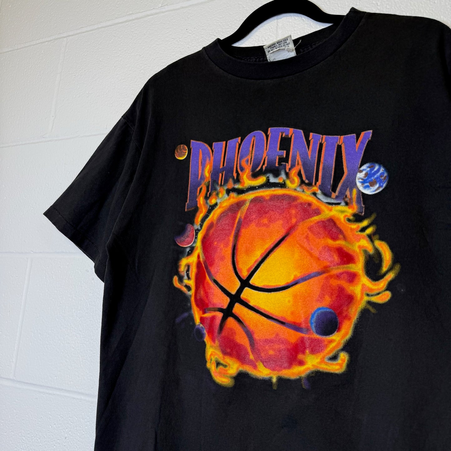 1993 Phoenix Suns NBA Nutmeg Breakthrough T-Shirt Sz XL (B2066)