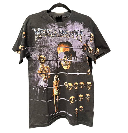 1992 Megadeth Abacus T-shirt Sz L (H115)