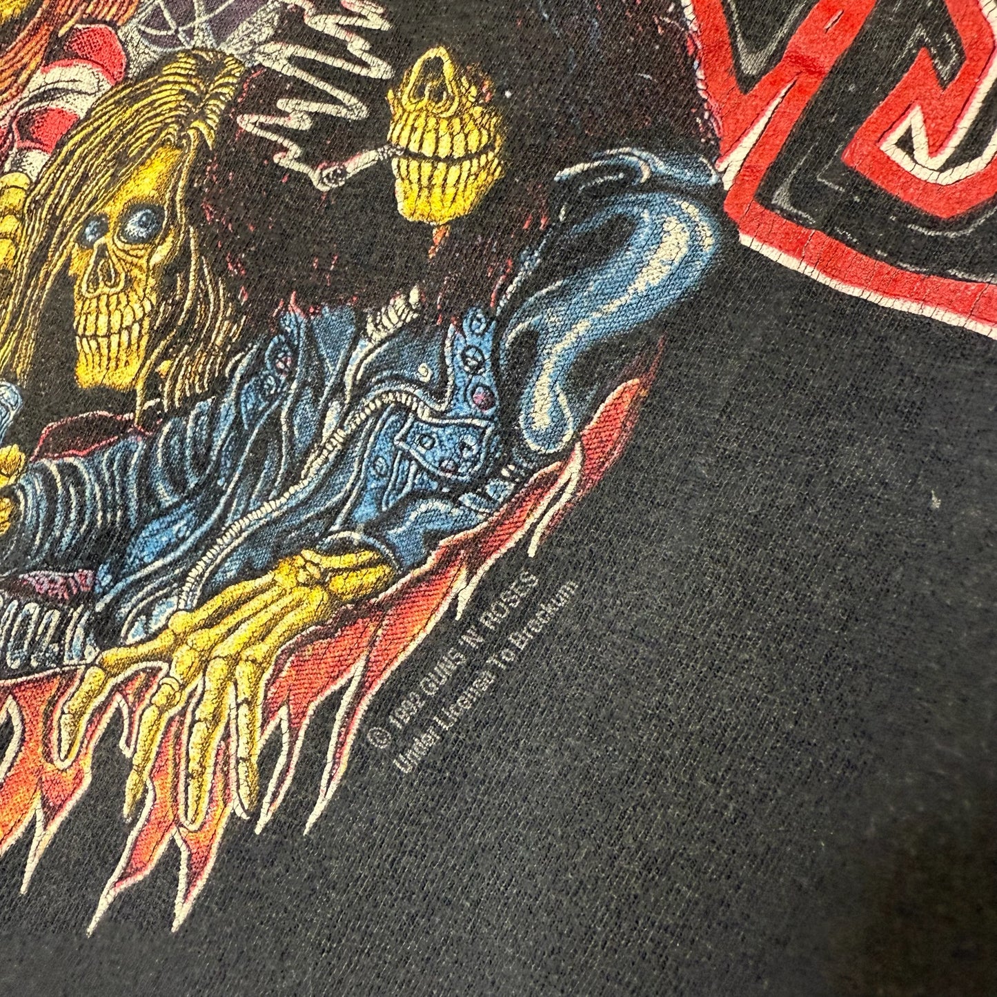 1992 Guns n Roses Tour T-shirt Sz L (B1006)