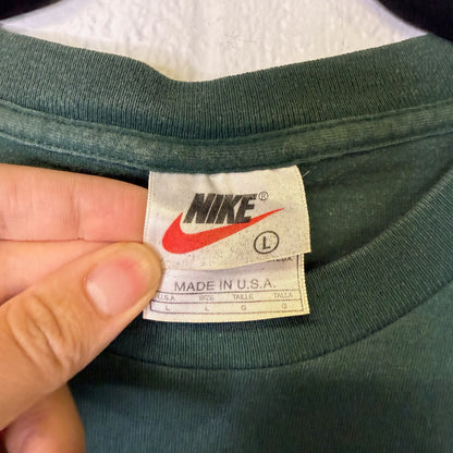90's Nike Big Swoosh T-Shirt Sz L (B1660)