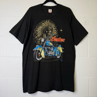 1993 Harley Davidson Indian Motorcycle T-Shirt Sz L (B1154)