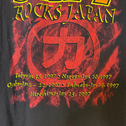 1997 KISS Rocks Japan Tour T-Shirt Sz XL (B425)