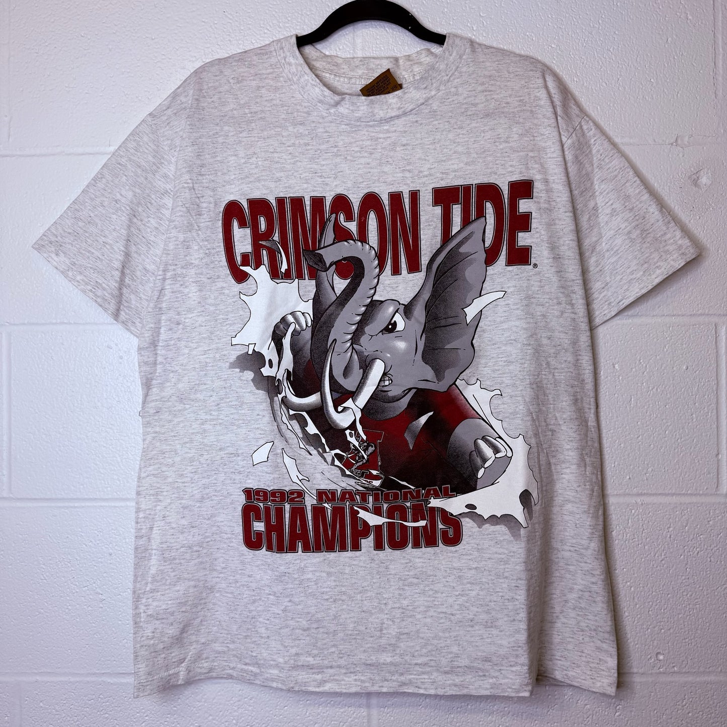 90s University of Alabama Nutmeg Breakthrough NCAA T-shirt Sz L (B2346)