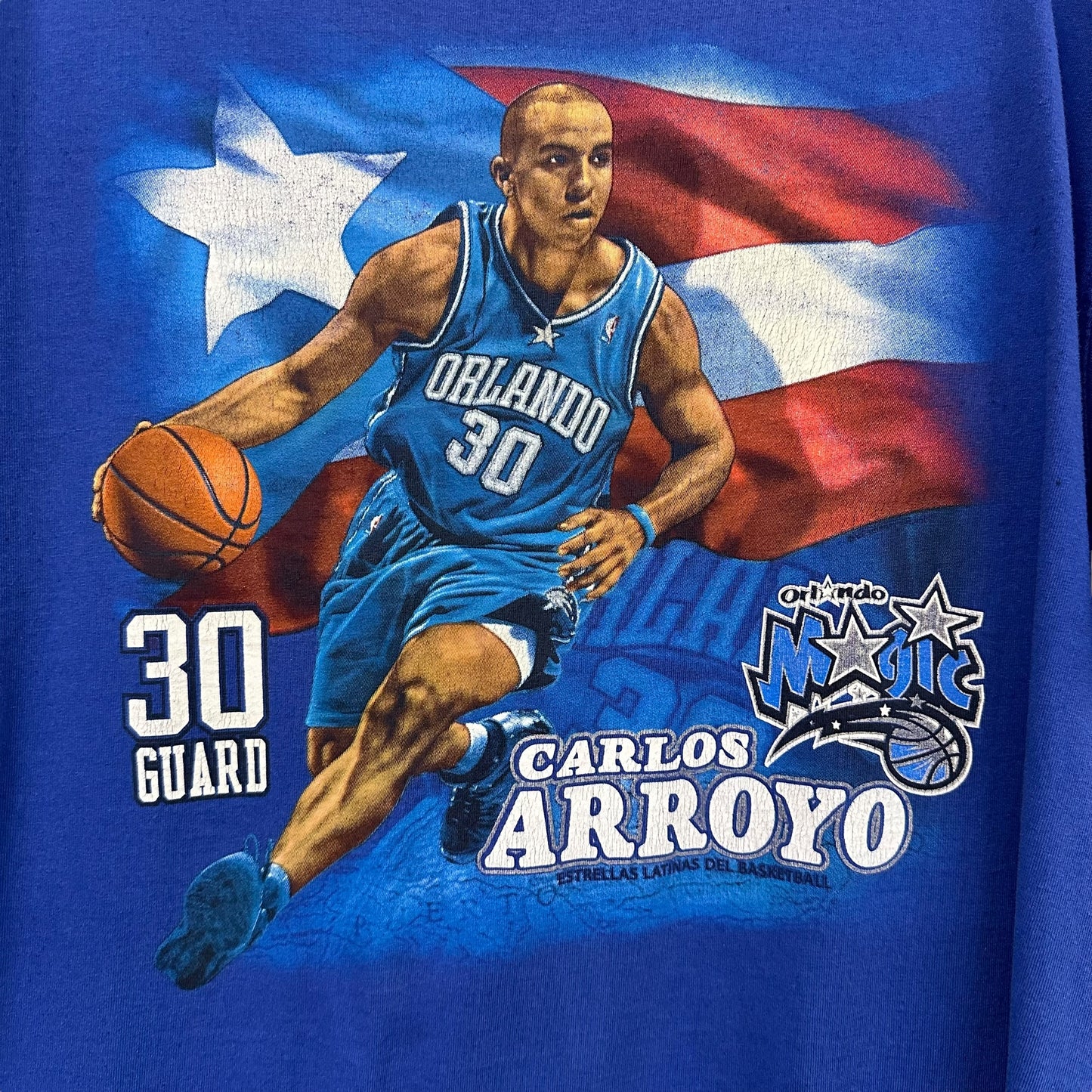 2005 Carlos Arroyo Orlando Magic T-Shirt Sz XL (4280)