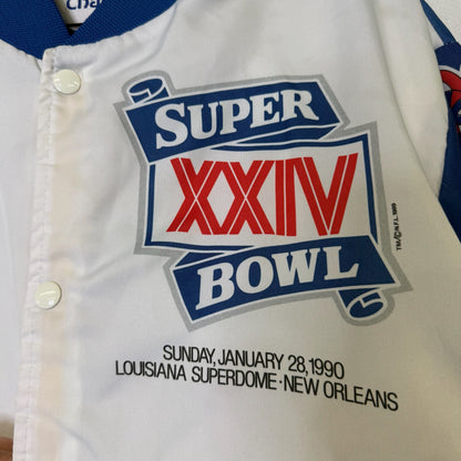 1989 NFL Super Bowl Chalkline Fanmation Jacket Size Large (B2847)