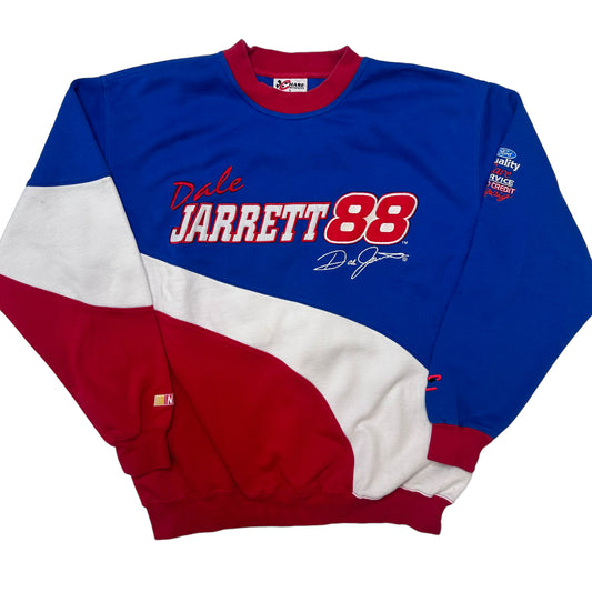 90’s Dale Jarrett NASCAR Crewneck Sz L (A2551)