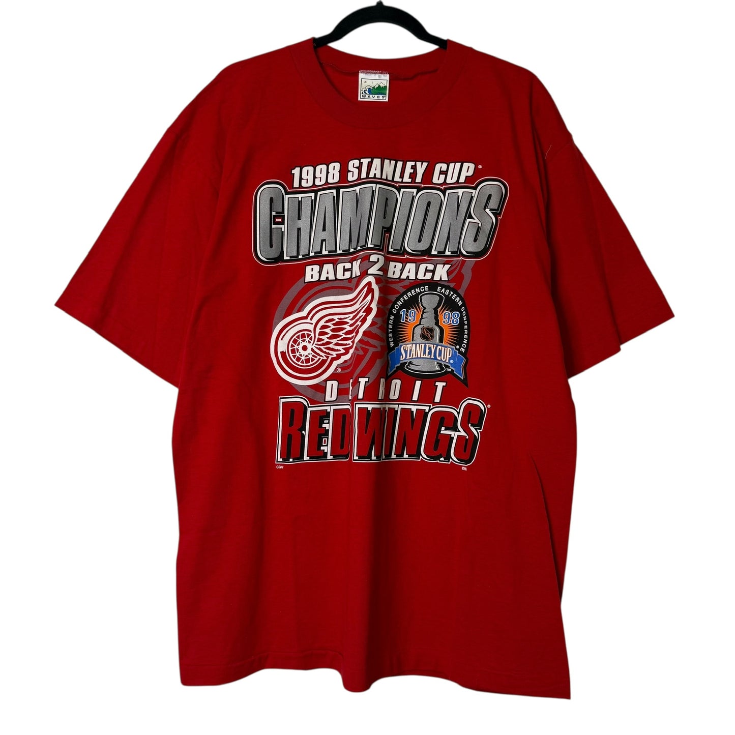 1998 Detroit Red Wings NHL T-shirt Sz L (B1627) NWT