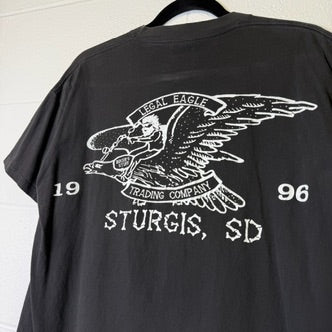 1996 15 Miles and 15 Grand Doesn't Make you a Biker Harley Davidson T-Shirt Sz L (B1353)
