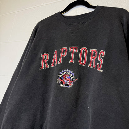 90s Toronto Raptors NBA Crewneck Sz L (8780