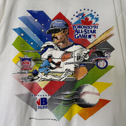1991 Toronto MLB All Star Game Bulletin T-shirt Sz XL (B1655)