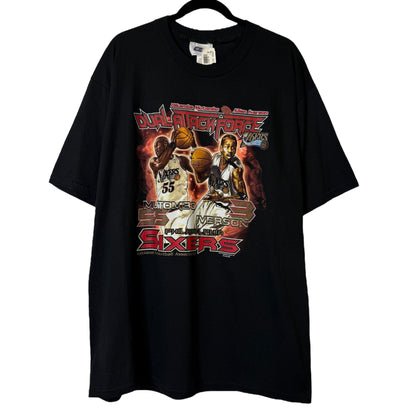 2001 Philadelphia 76ers Iverson & Mutombo T-shirt Sz XL (1L774)