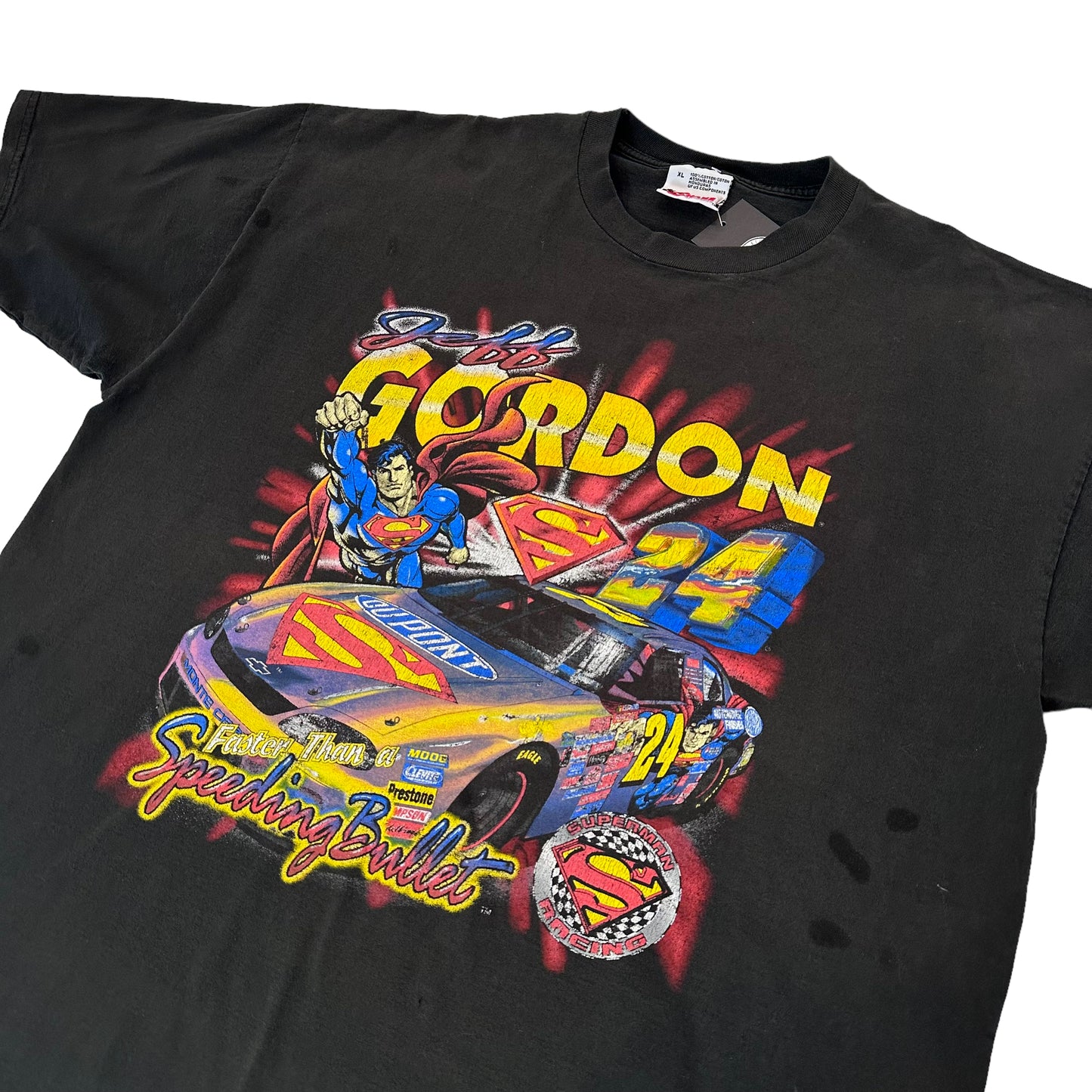 1999 Jeff Gordon Superman NASCAR T-Shirt Sz XL (A2121)