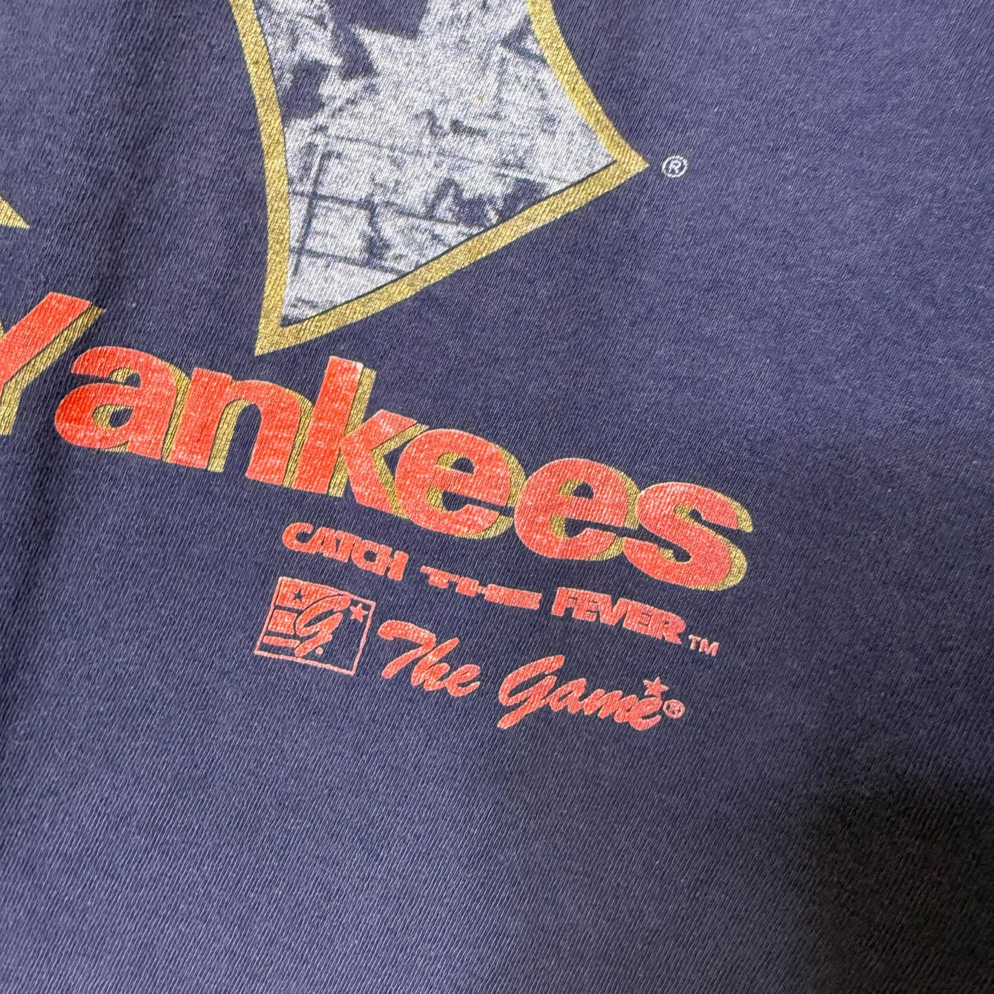 90's New York Yankees MLB T-shirt Sz L (A6350)