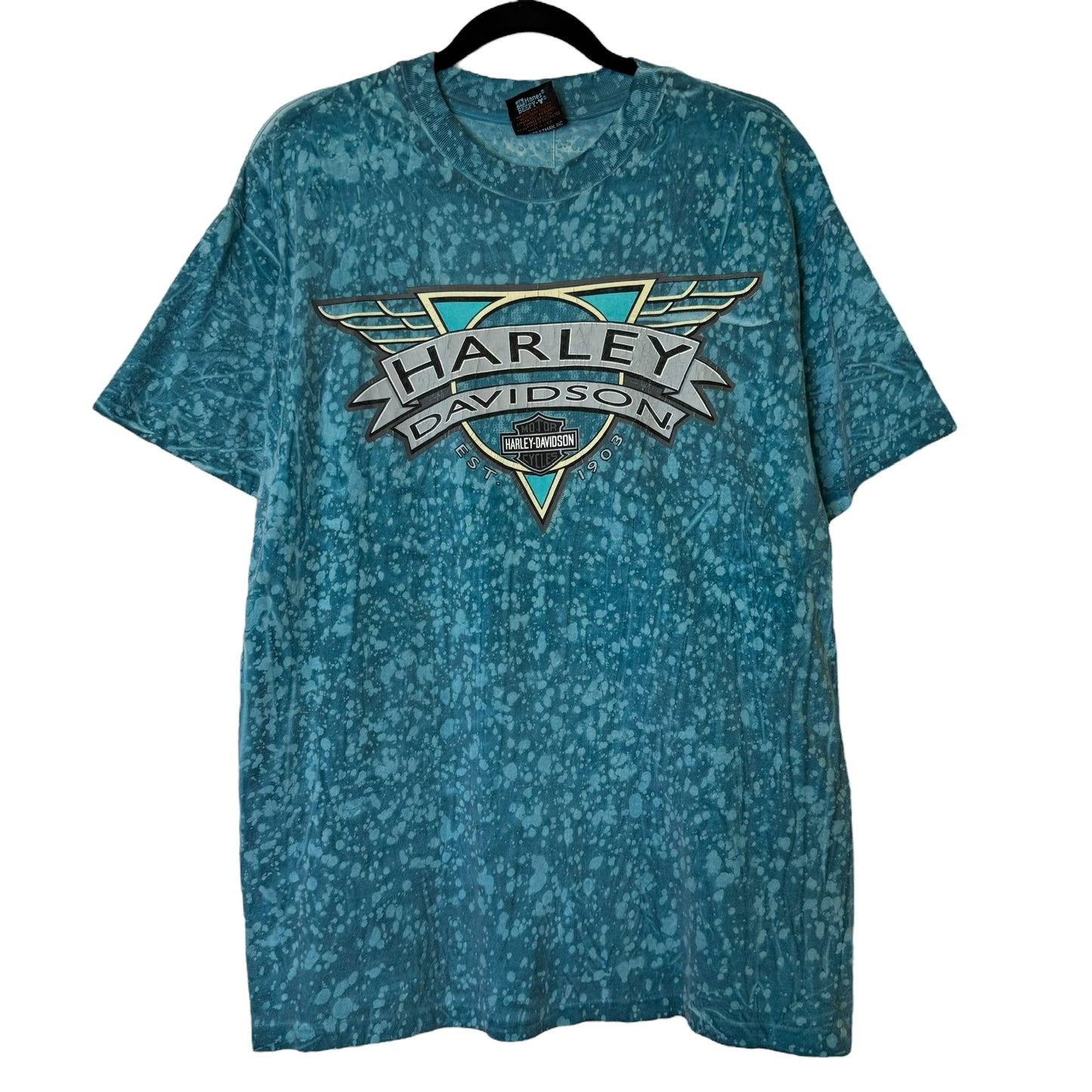 1993 Harley Davidson Hall's Springfield T-Shirt Sz L (B237)