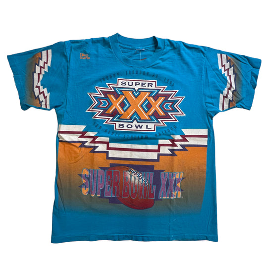 1996 Super Bowl XXX AOP T-Shirt Sz XL (A2086)