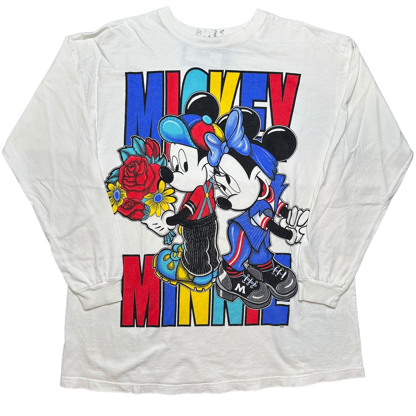 90s Mickey Mouse Disney T-shirt Sz L (A4228)