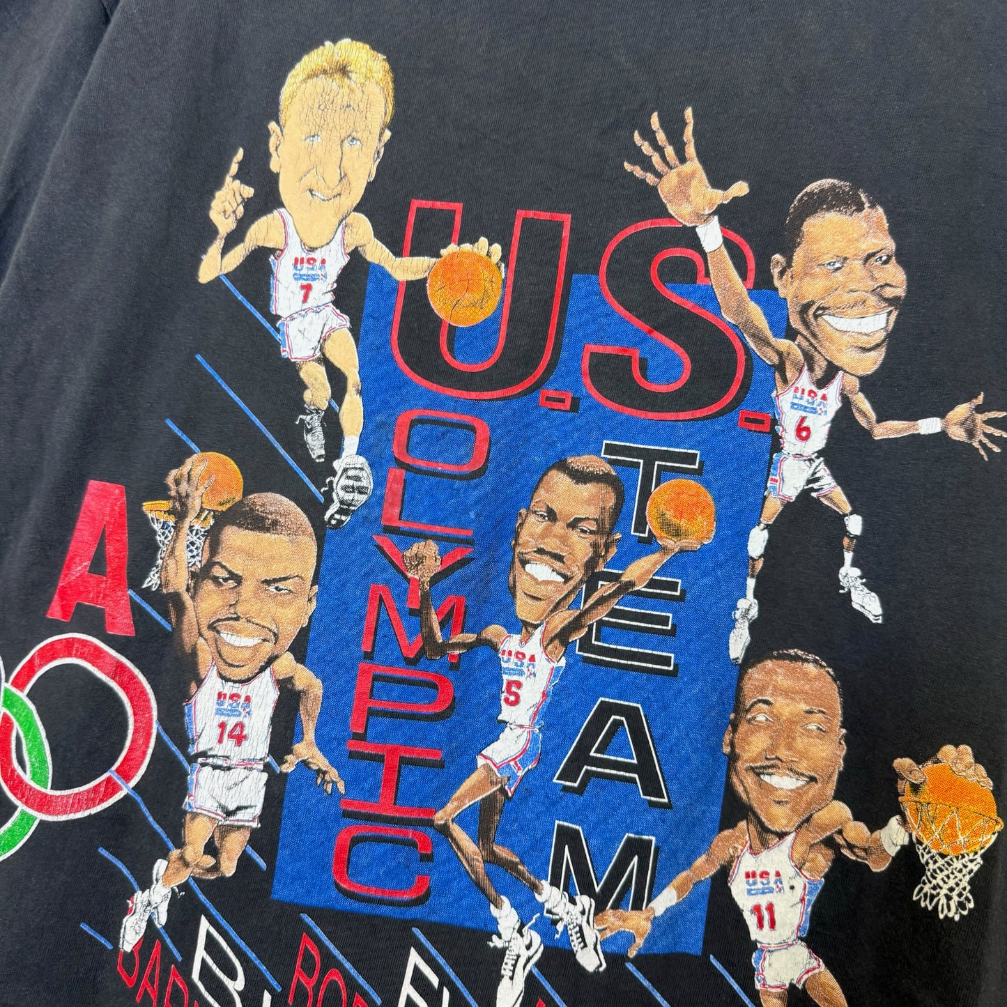 1992 Olympic Basketball Dream Team NBA T-Shirt Sz M (B2814)