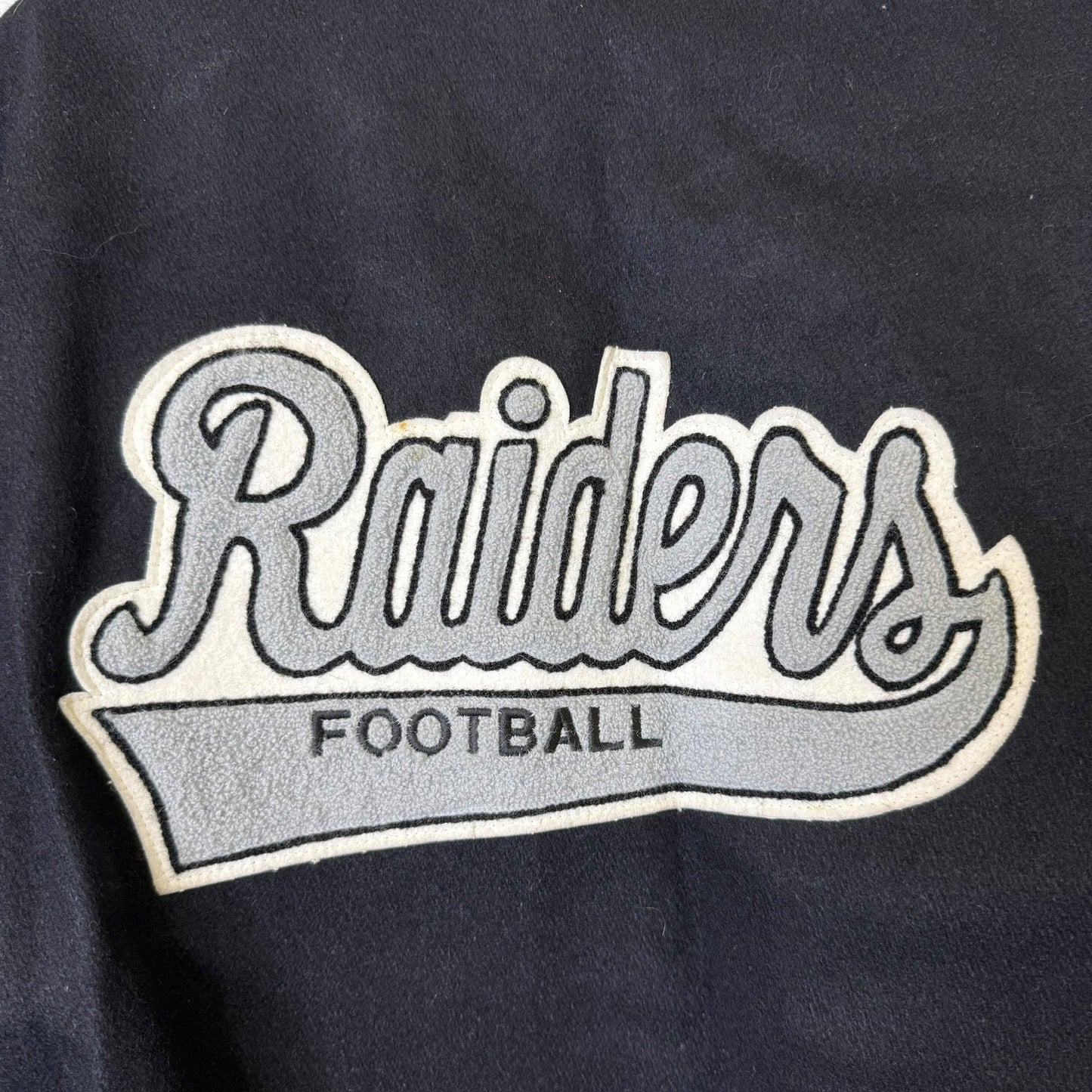 90s Los Angeles Raiders NFL Letterman Jacket