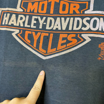 80's Harley Davidson Crest T-Shirt Sz M (B472)