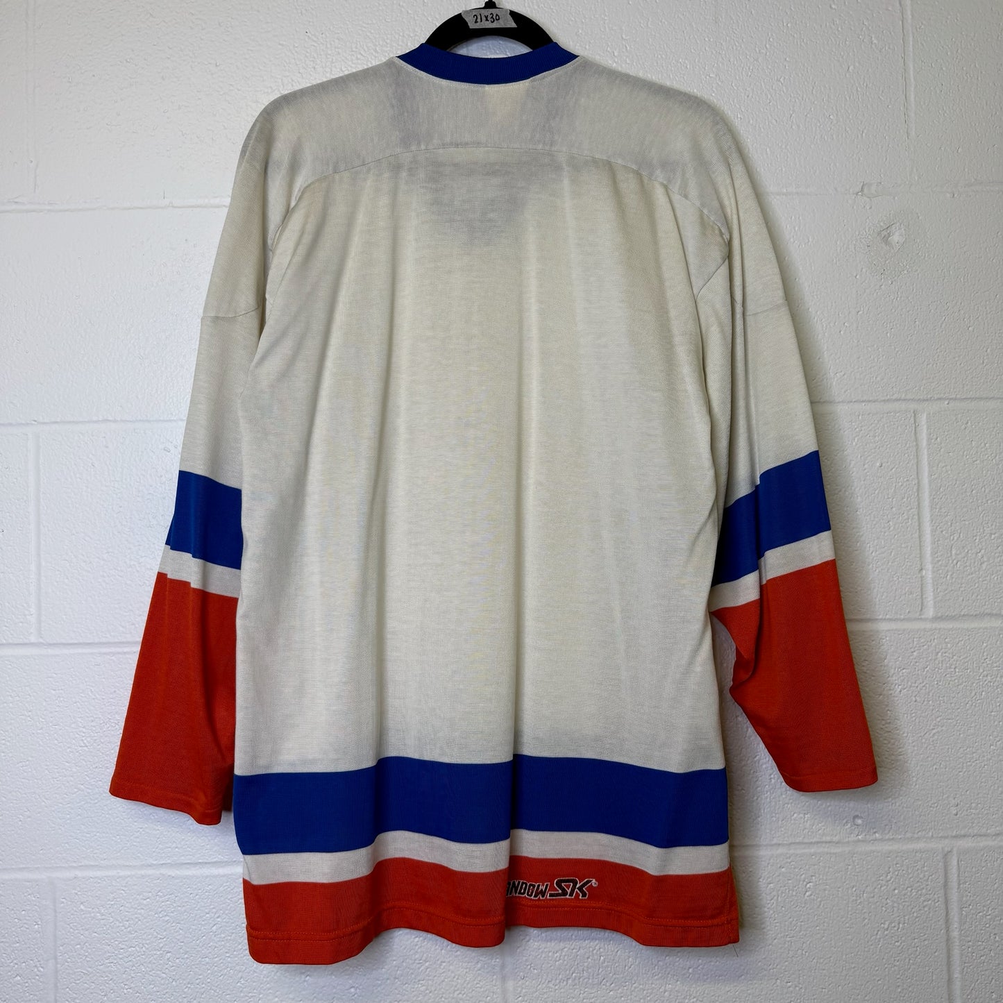 80s New York Islanders Sandow Knit Hockey NHL Jersey Sz M (B1801)