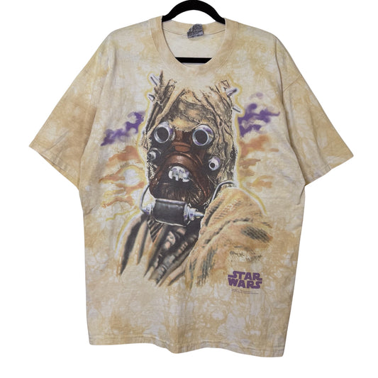 1997 Star Wars Movie Tusken Raider All Over Print T-shirt Sz XL (B2544)