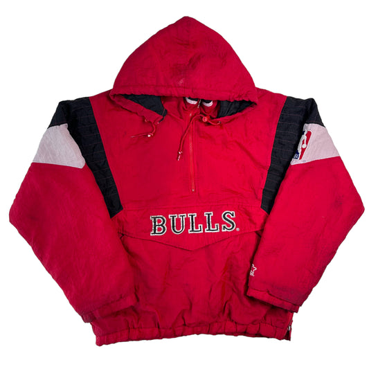90’s Chicago Bulls NBA Starter Jacket Sz L (A1036)