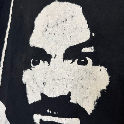 1991 Charlie Don't Surf Charles Manson T-Shirt Sz L (B2870)