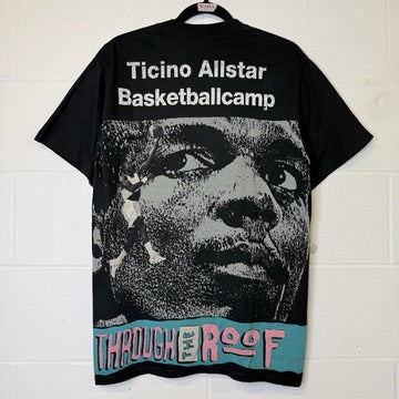 90s Clyde Drexler Through The Roof Basketball NBA T-Shirt Sz L